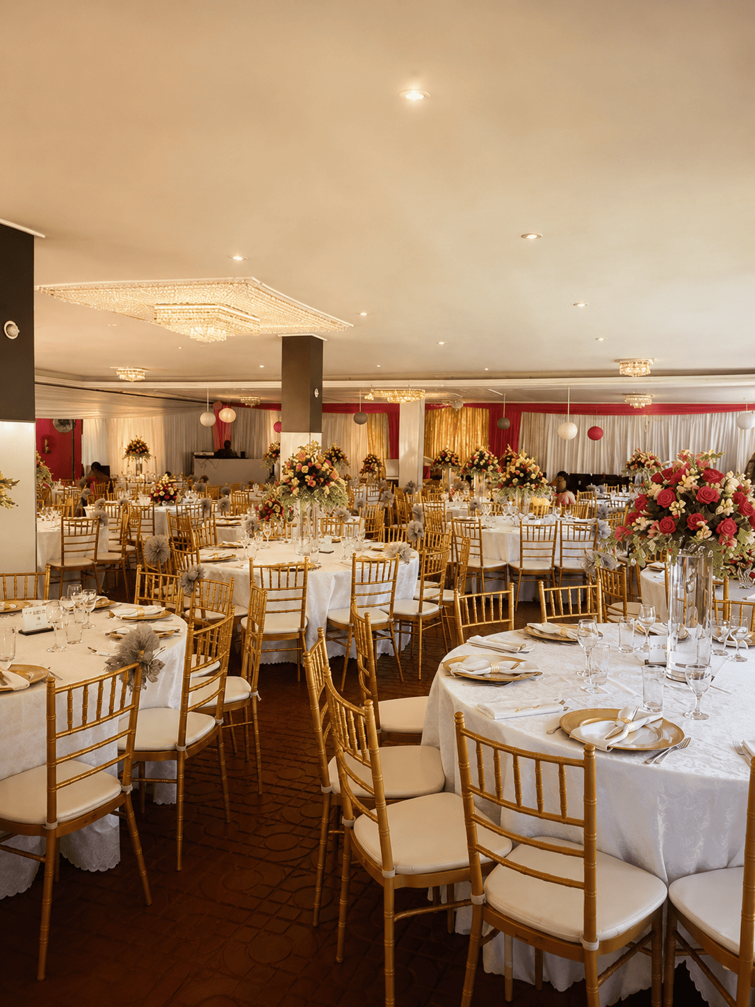 Elegant banquet hall and event space at Spree Guest House
