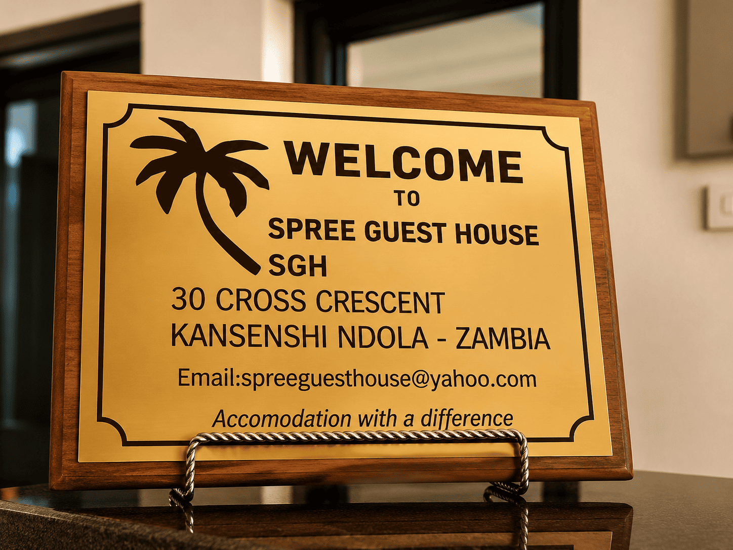 Spree Guest House exterior sign