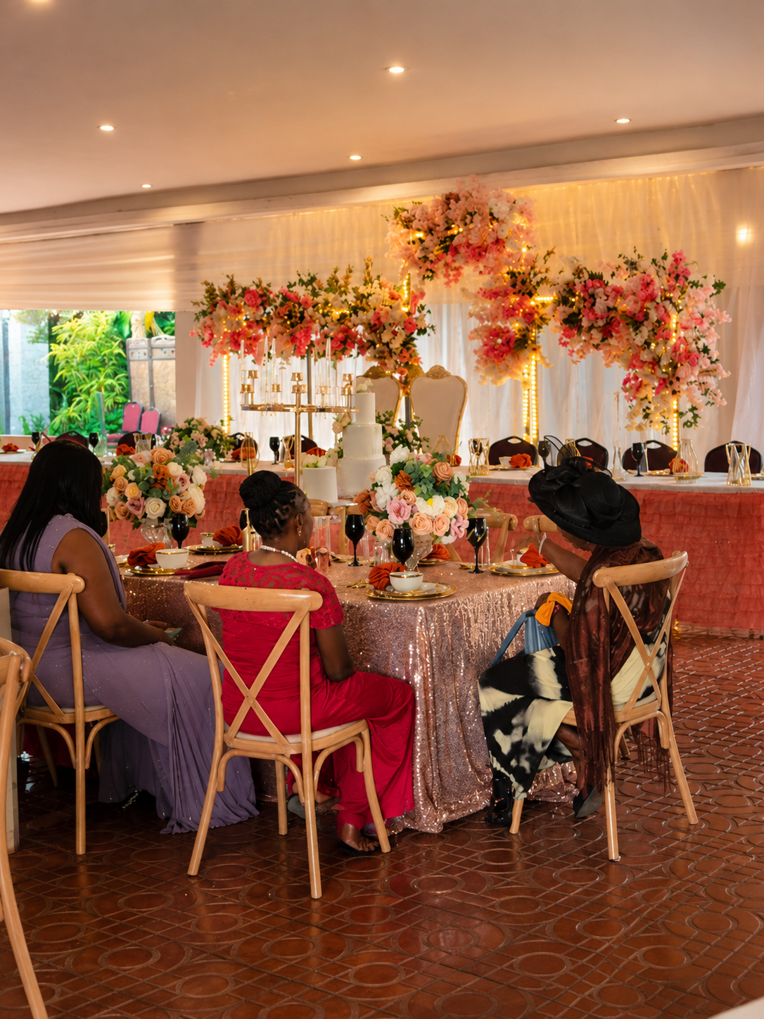 Wedding reception hall at Spree Guest House